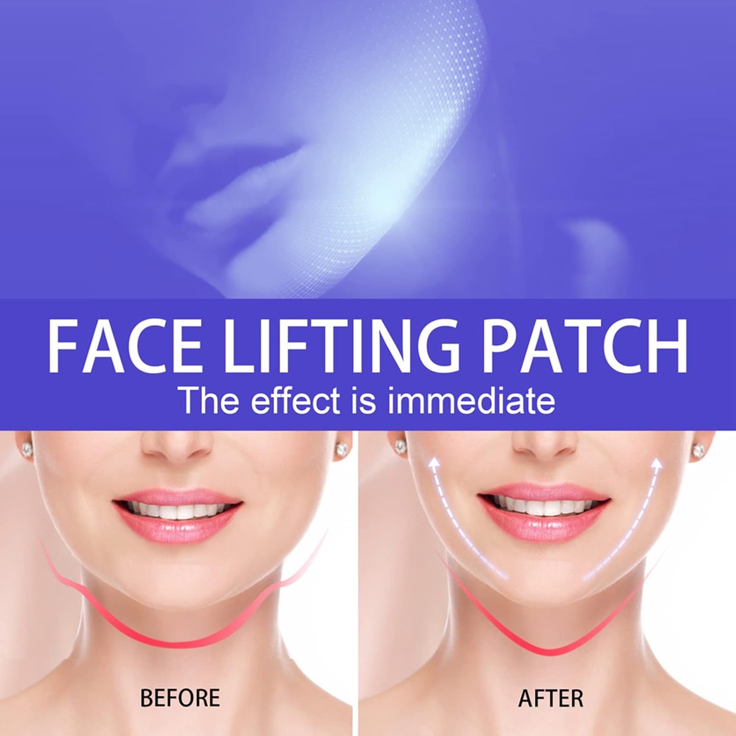 Lot De 60 Bandes Invisibles De Levage Du Visage Avec 3 Cordes Fixes, Autocollants Instantanés Pour Le Visage, Le Cou Et Les Yeux, Bandes V-Line Pour Raffermir La Peau, Patchs Pour Le Visage