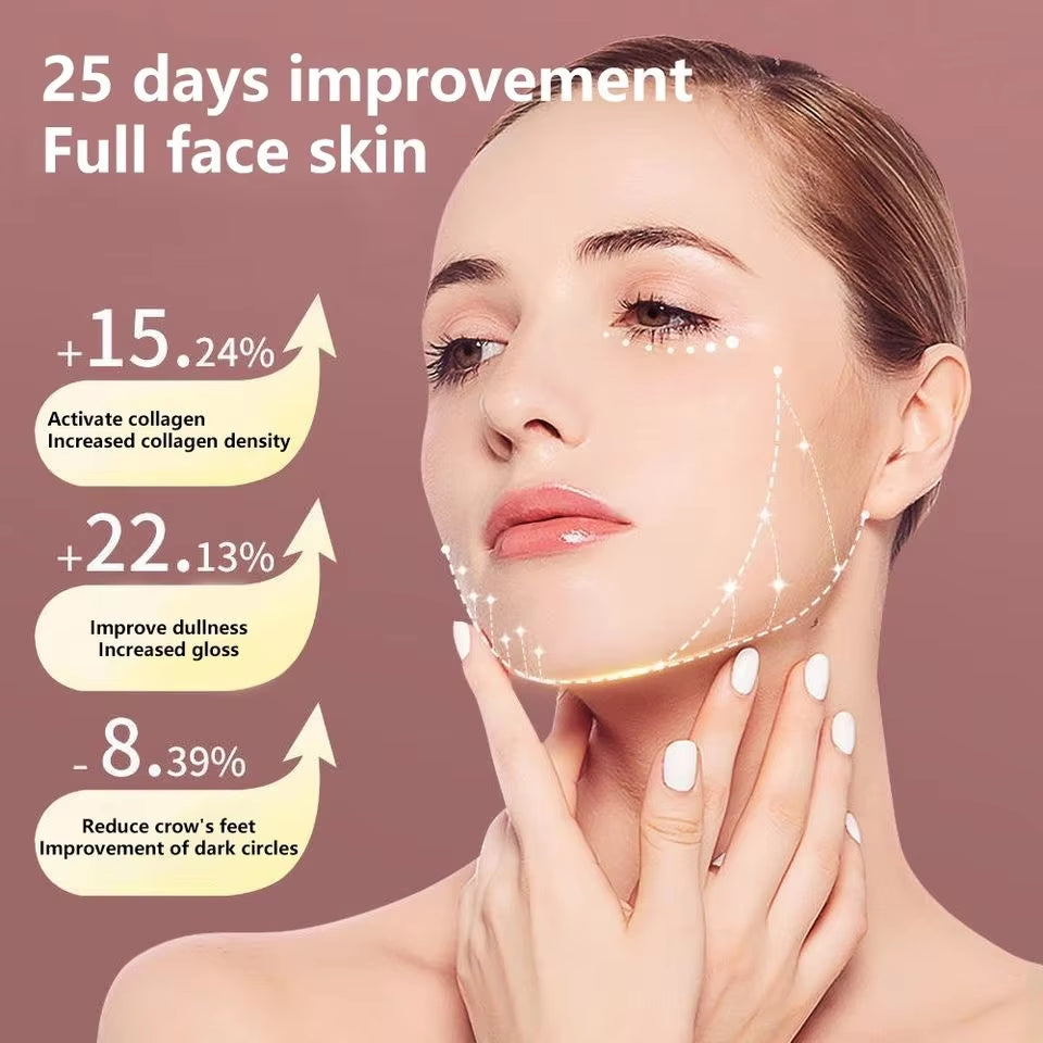 Face Lifting Device LED Photon Therapy Vibration Facial Massager Face Slimming Double Chin Removal V Line Lift Belt Skin Care