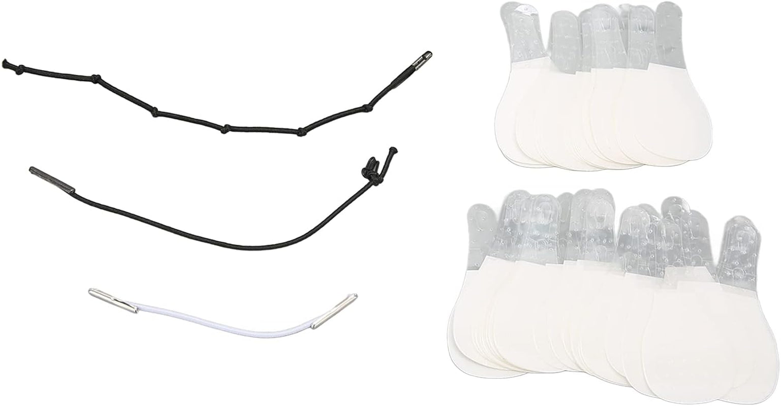Lot De 60 Bandes Invisibles De Levage Du Visage Avec 3 Cordes Fixes, Autocollants Instantanés Pour Le Visage, Le Cou Et Les Yeux, Bandes V-Line Pour Raffermir La Peau, Patchs Pour Le Visage